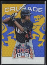 Hunter Greene 2015 Panini USA Baseball Stars & Stripes #43 Crusade Blue Reds
