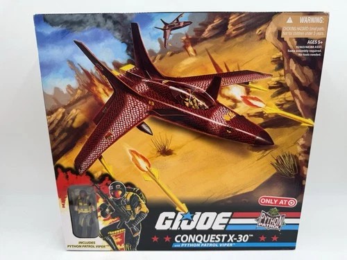 Hasbro GI Joe Conquest X-30 with Python Patrol Viper Target 100% Complete CIB