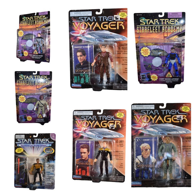 Lot of 7 1996 Vintage Sealed Playmates Action Figures