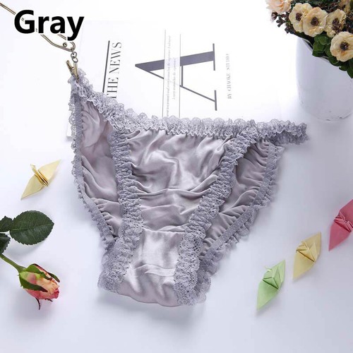 Sexy Tangas de Seda Calzoncillos Mujeres Cuerda G Bragas Ropa Interior Knickers Bikinis - Imagen 11 de 29