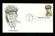 US FDC #1424 Bazaar 1971 Norfolk VA General Douglas MacArthur HC