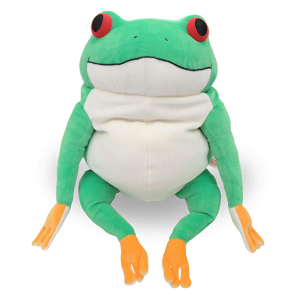 Shinada Global Mochi-Kaeru Frog Green L Size Plush Doll Stuffed