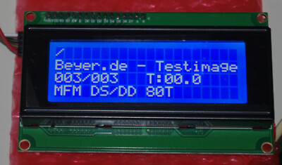 BIG LCD 2004 DISPLAY (20Char/4Col) - HARDWARE MOD für GOTEK USB Laufwerke - blau
