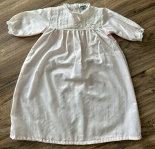 VTG BABY DIOR Pink Gown Sack Bunting Satin Christening Gown Collectible AS IS