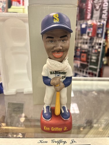 1992 SAM KEN GRIFFEY Jr BOBBLEHEAD SEATTLE MARINERS NEW WITH COA - Picture 2 of 11