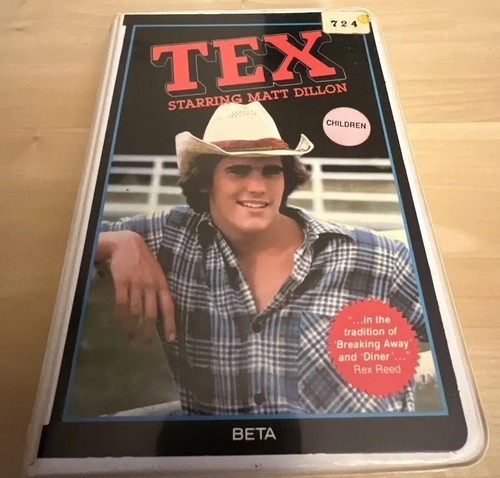 Tex. Beta (nicht VHS). Selten. Matt Dillon. Betamax Tape.
