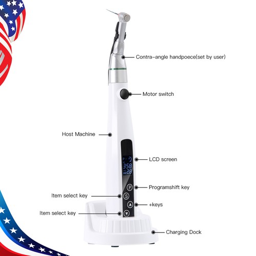 AZDENT Dental Cordless LED Endo Motor 16:1 /Apex Locator Root Canal Finder - Picture 34 of 43