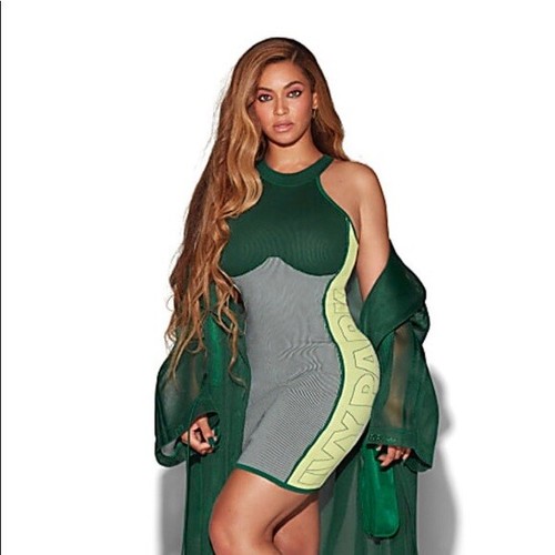 WOMEN KNIT LOGO FITTED DRESS- size 