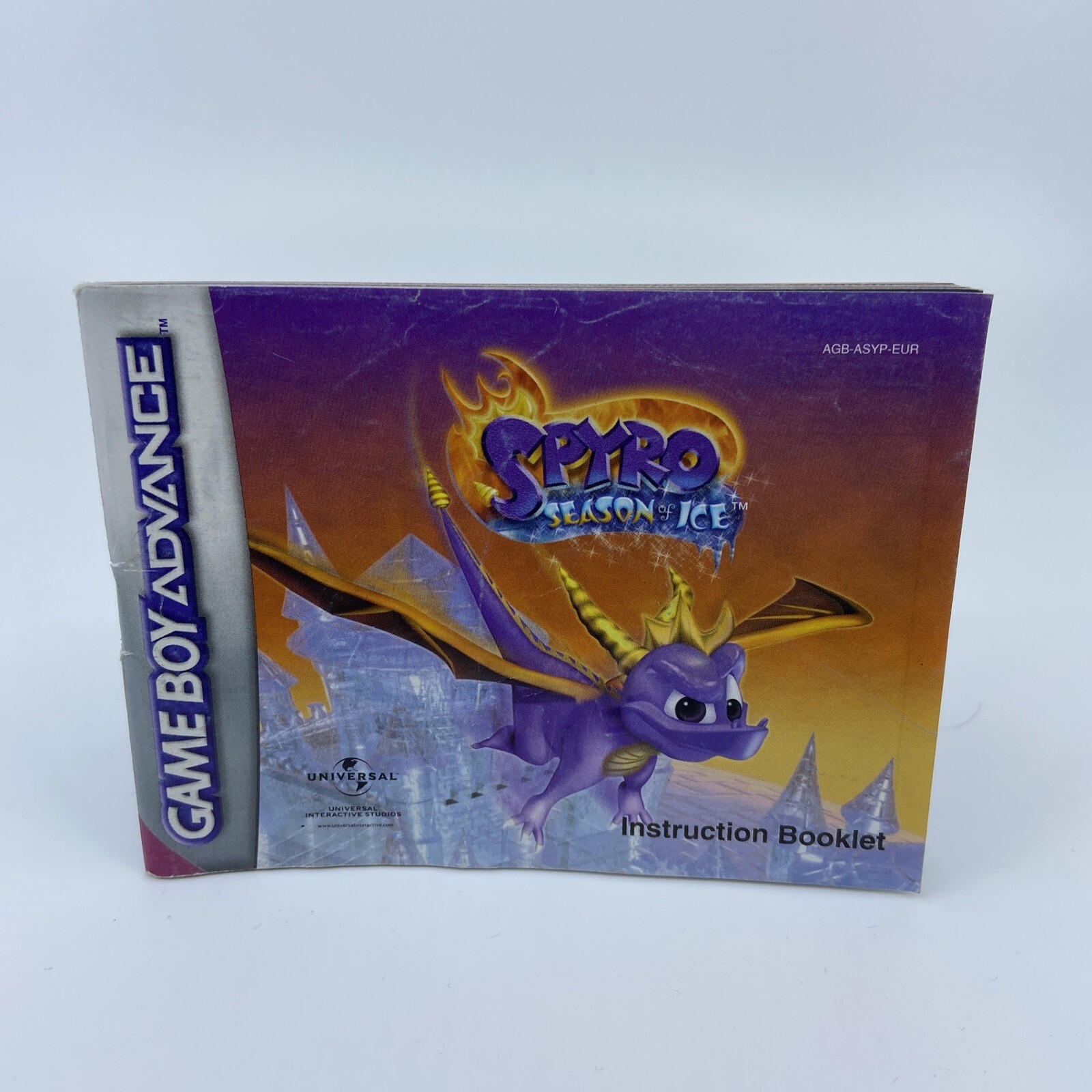 Notice Nintendo Game Boy Advance GBA Spyro Season Of Ice - Version EUR