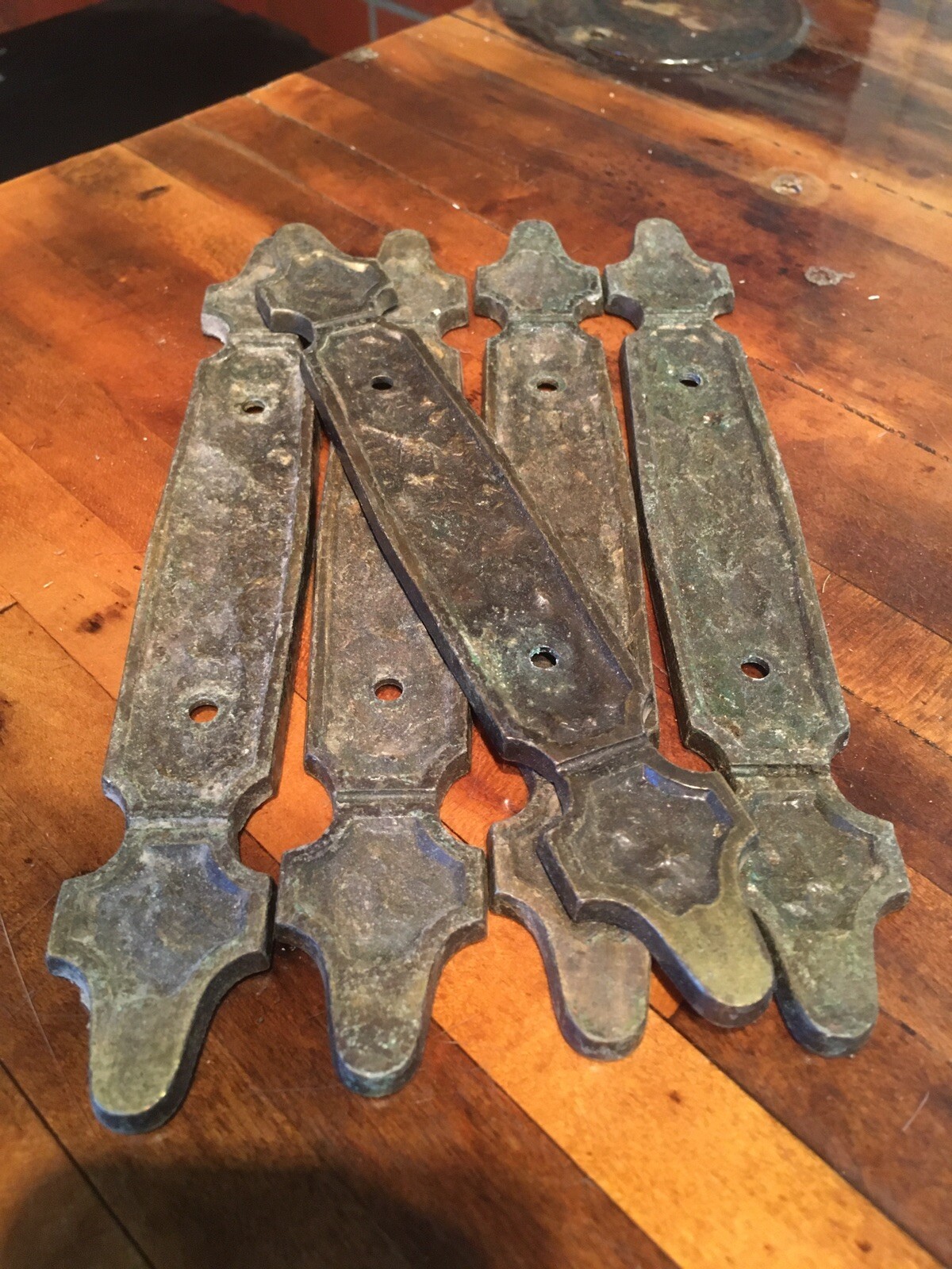 5 VINTAGE AMEROCK DOOR DRAWER HANDLE PULL BACK PLATES GOTHIC eBay