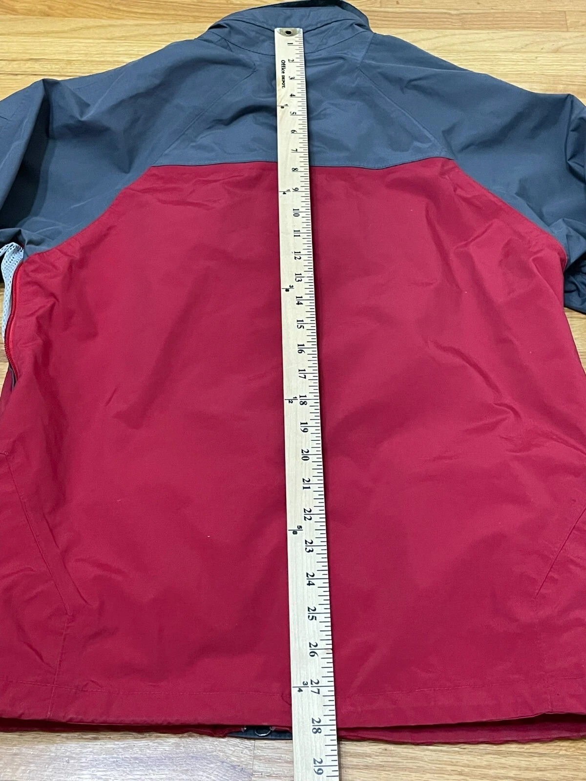 burton snowboard windbreaker colorblock mesh lined zip-up jacket