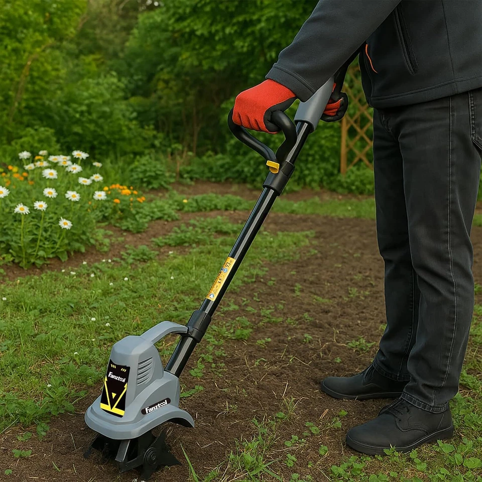 Elektro Gartenfräse Motorhacke Bodenhacke Kultivator. Nur 5 kg. FANZTOOL - Bild 2 von 4