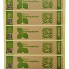100x Lenovo Think Sustainability Stickers Label Seals Tear Away Void 125mm*30mm