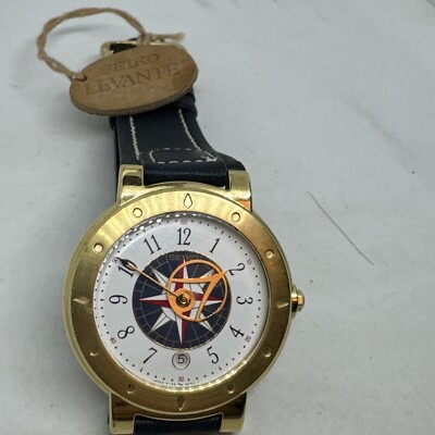 Seiko Levante 5Y39-6A50 vintage 36mm placcato oro giallo