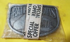 Sealed Vintage NEW 1980'S RALEIGH LIGHTS TRUCKIN METAL BELT BUCKLE SPECIAL OFFER