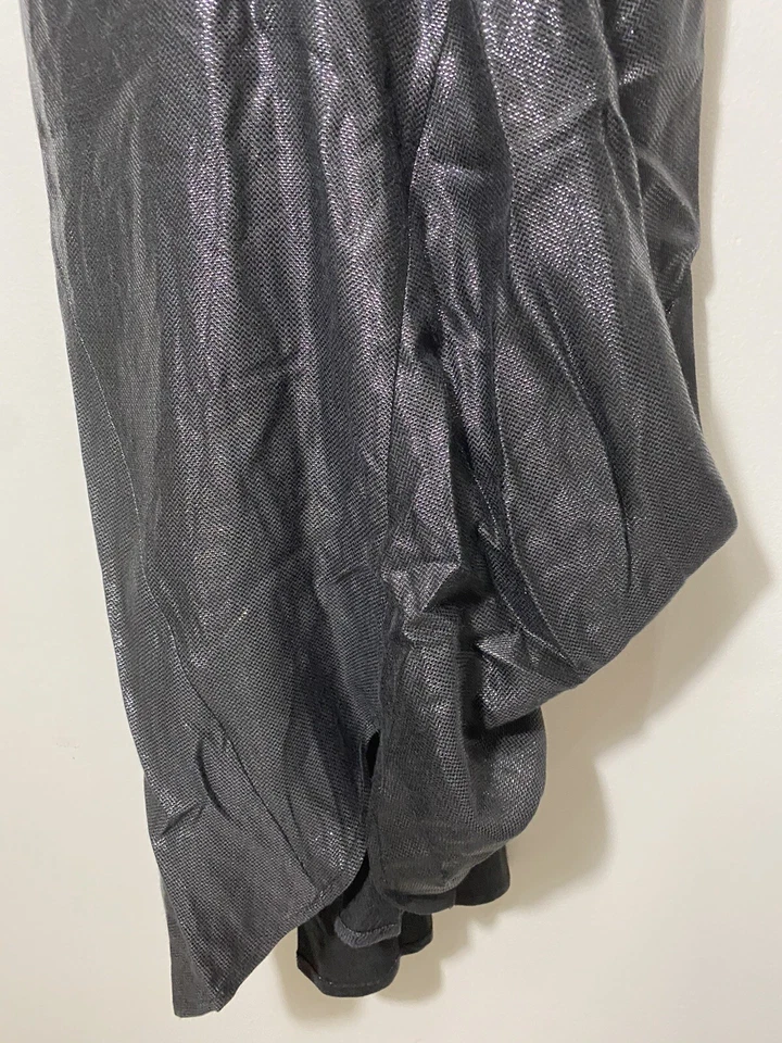 VESTIDO 2 cortinas asimétricas CERO + Maria CORNEJO azul marino de vacaciones Foto 4 de 4