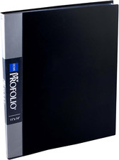 Original Art Profolio 11X14 Black 48-Page Art Portfolio Binder with Plastic Slee