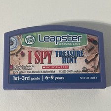 LeapFrog Leapster Handheld System Game I SPY Treasure Hunt Home School