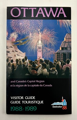 1988-89 Ottawa Canada Visitor Tours Guide English French Vintage Travel Booklet