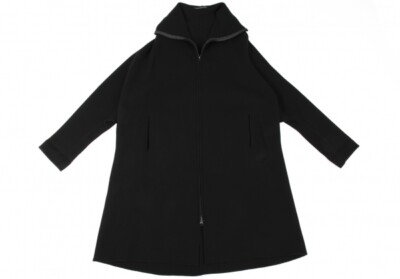 Yohji Yamamoto FEMME Wool Felt Dolman Zipper Coat Size 2(K Yohji Yamamoto FEMME Wool Felt Dolman Zipper Coat Size 2(K