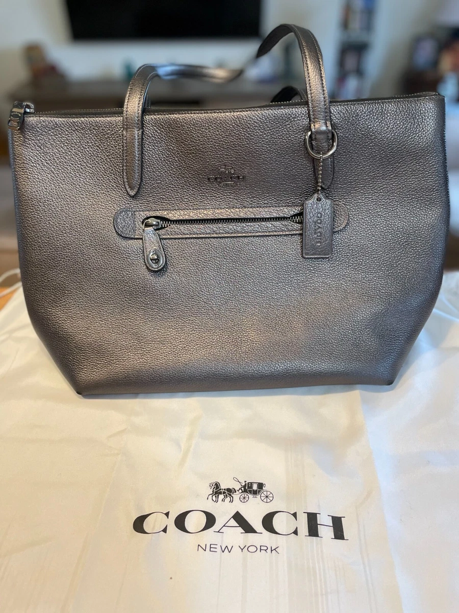 Coach metallic pebble leather new arrivals