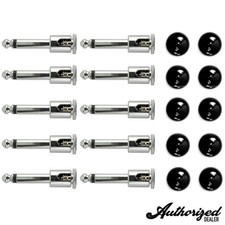 10 Pack | George L's .155 Right Angle Plug & Jacket Black Kit