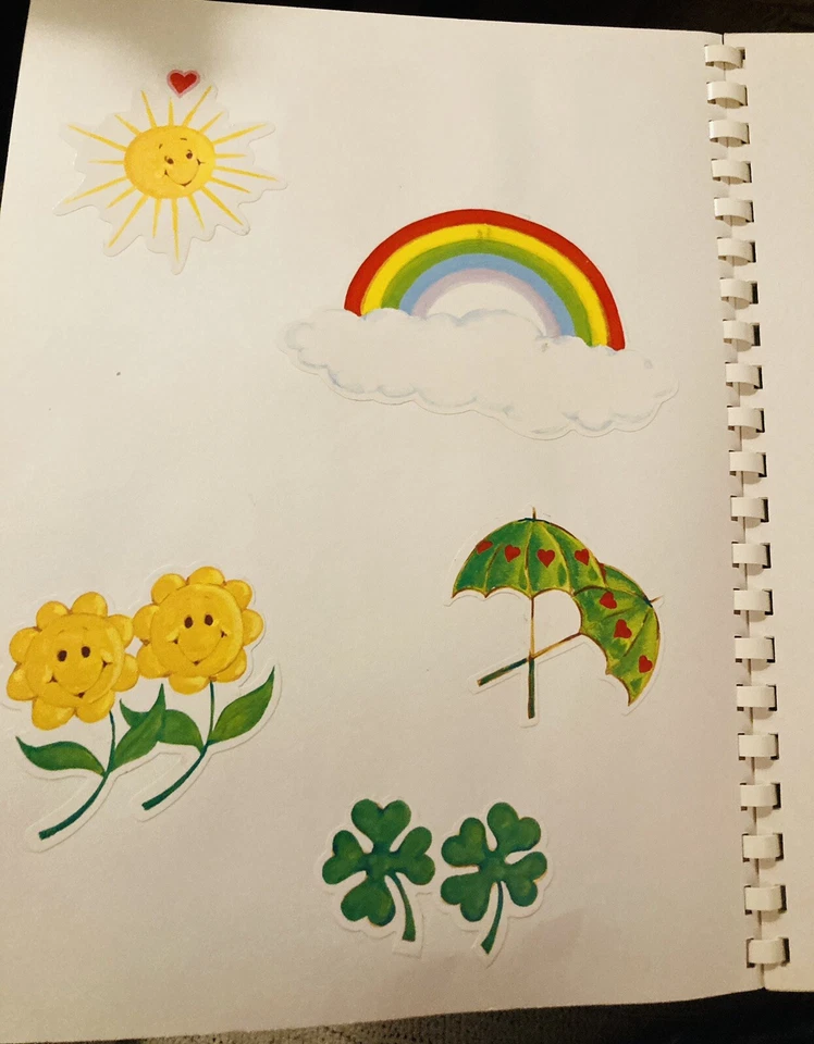 Álbum de pegatinas años 80 Gremlin Muppet Hello Kitty Care Bear Snoopy Fuzzy Puffy 450+ Foto 3 de 4