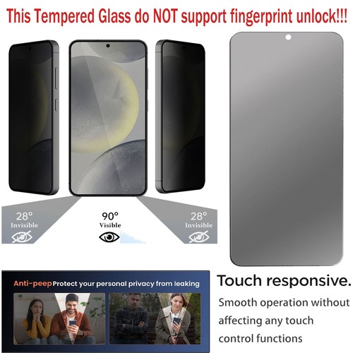 For Samsung Galaxy S24 +/Ultra/FE Hybrid Case Cover / Privacy Screen Protector - Picture 2 of 89