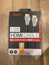 Rocketfish 1.5ft HDMI Cable 4K Ultra HD And HDR Compatible New In Box