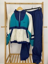 VTG Nike Women's Bold Colors Windbreaker Tracksuit Set Jacket  Pants Size M