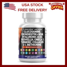 Clean Nutraceuticals Glucosamine Chondroitin MSM Turmeric Hyaluronic Acid...