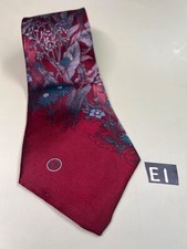 Halston III silk blend made in USA Red/Floral 56" x4"