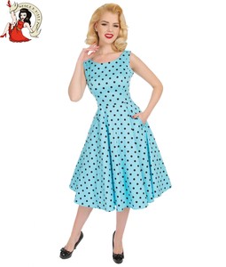 hearts and roses polka dot dress