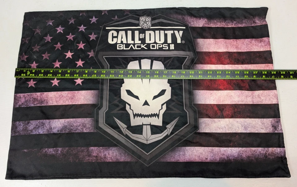Call of Duty 黑色 OPS II 枕套射击游戏 Treyarch 出品 尺寸 29"x19" — 第 4/4 张图片