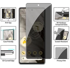 For Google Pixel 7a Privacy Anti-Spy Tempered Glass Screen Protector