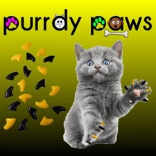 Soft Nail Caps For Cat Claws ( Bumble Bee Combo ) * Purrdy Paws * 4 Sizes