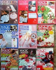 MAGIC CROCHET Magazine - Nine 9 Vintage Issues from 1983-1987