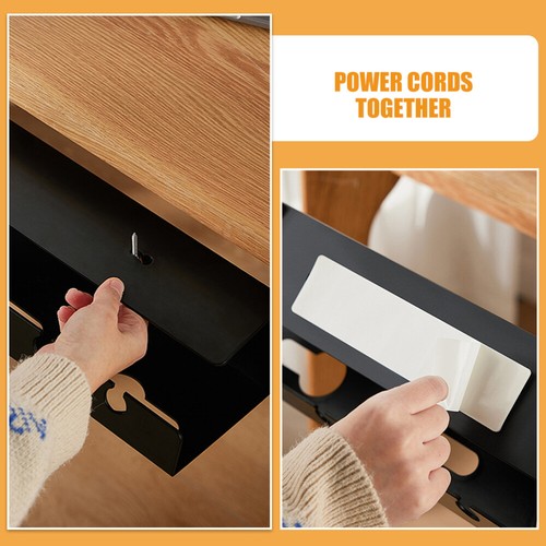 Shelf Office under Desk Cord Management Cable Manager Storage Organizer - Afbeelding 9 van 12