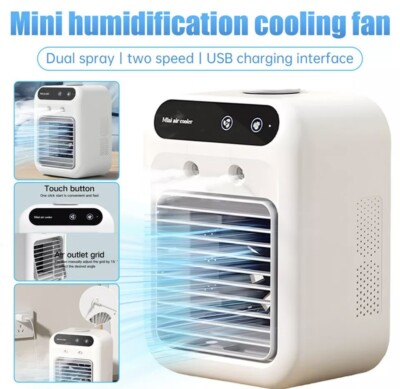 Portable Mini Fan Air Conditioner Humidifier Cooling Fan Hydro Cooling Fan Air