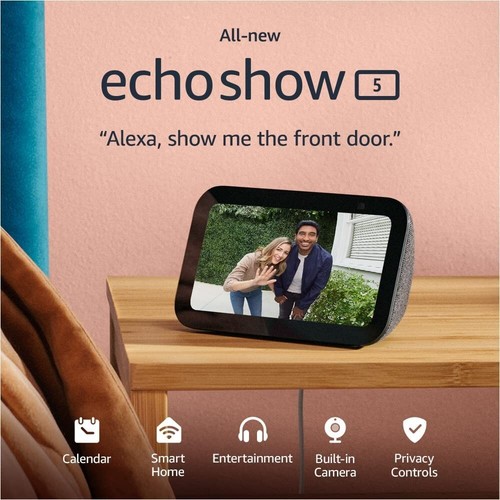 Amazon Echo Show 5 (3rd Generation) - Charcoal @NEW@ - Picture 5 of 6