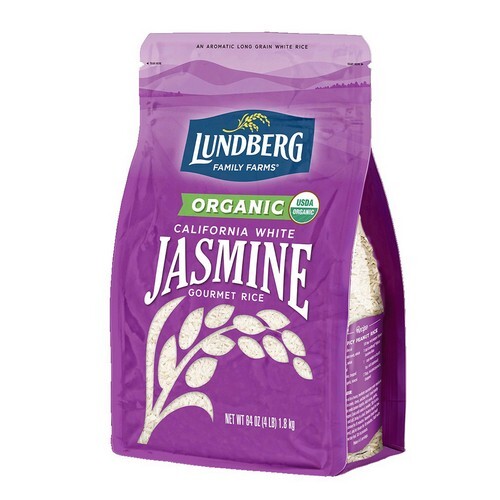 Arroz Jazmín Blanco Orgánico De California 4 Lbs (Caja De 6) De Lundberg
