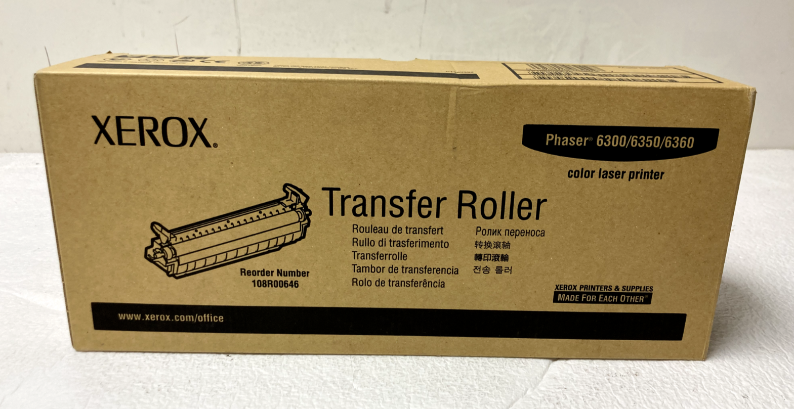 Xerox Transfer Roller Phaser 6300/6350/6360 108R00646 Open Box eBay