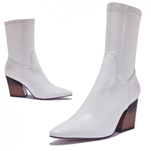 ladies white ankle boots