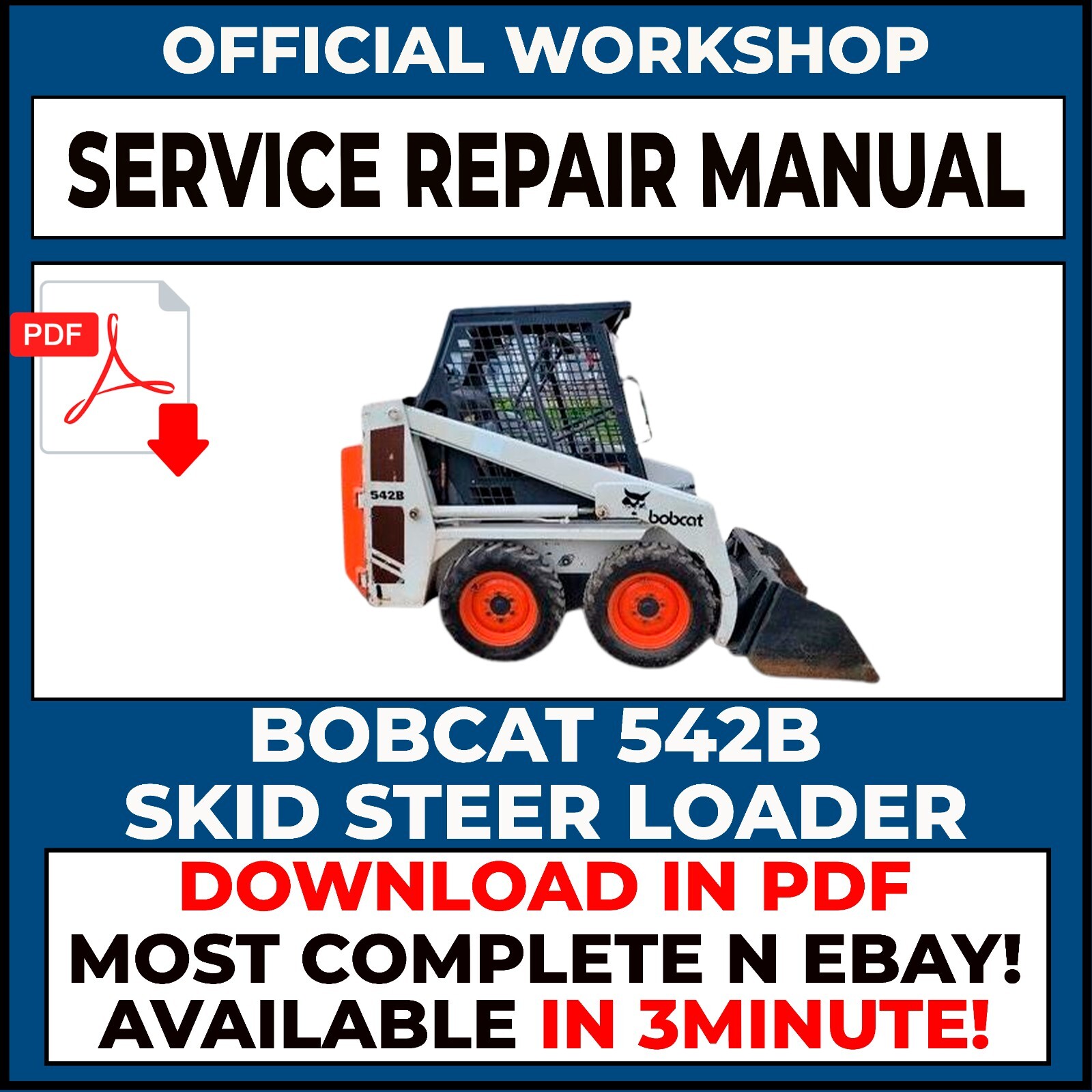 Bobcat 542B Skid Steer Loader Service Repair Manual | eBay