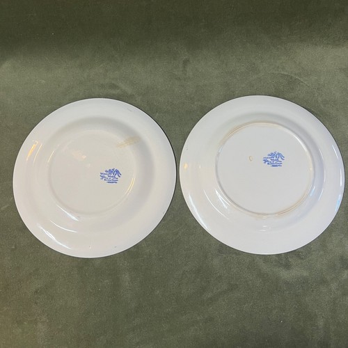 Pair of Vintage Willow Ware 10 Inch Dinner Plate by Royal China - Picture 2 of 4