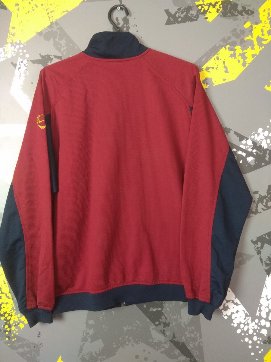 Nike FC Barcelona ジャケット 赤 Nike Barcelona Red Jacket XL Soccer Authentic Zipper Retro