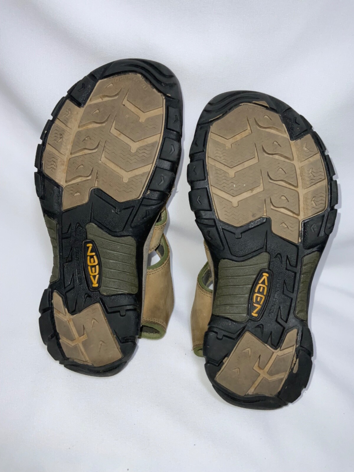 Sandali casual Keen Newport H2 da uomo in pelle marrone impermeabili 10 0 US EUC