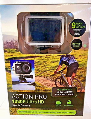 Itek Action Pro 1080p Ultra HD Sport Action Camera DVR DV Waterproof Cam KIT