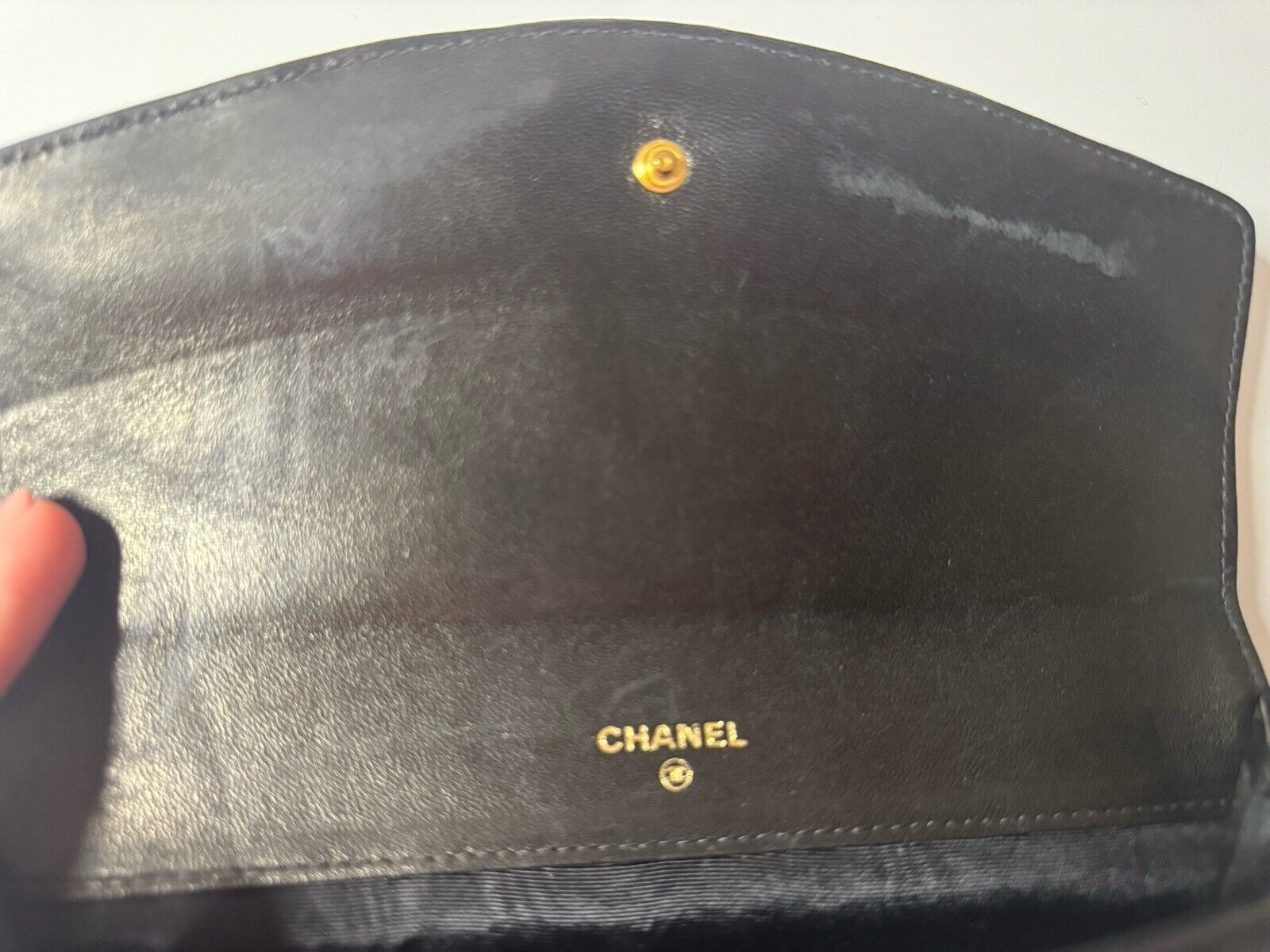 Chanel Vintage Black Patent Leather Double Flap C… - image 8