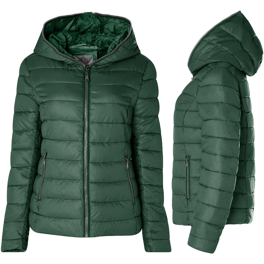 ARTIKA Piumino Invernale Donna Active Jacket N1200 - Giacca Calda Con Cappuccio E Zip - Colore Giallo Oro, Taglia S